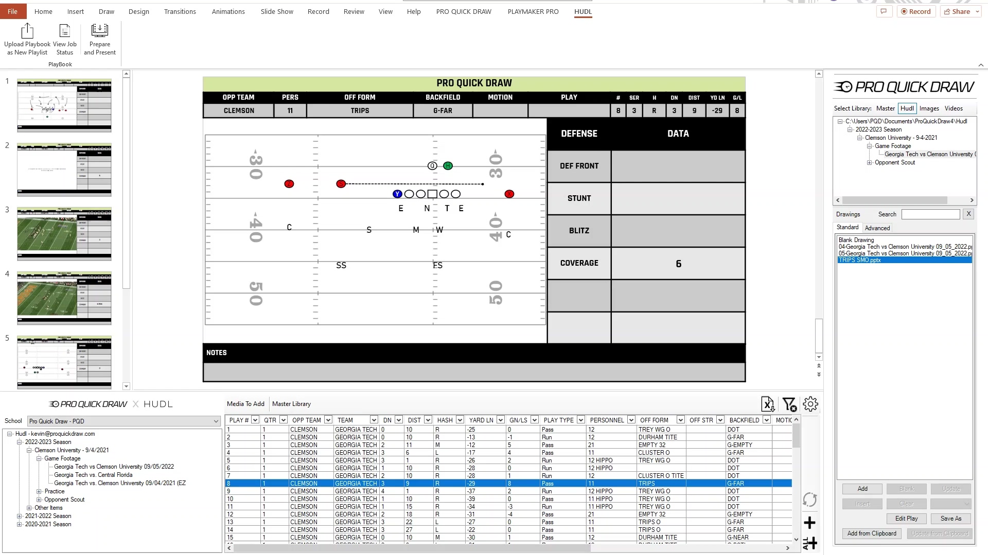 HUDL FEATURES - PREPARE & PRESENT